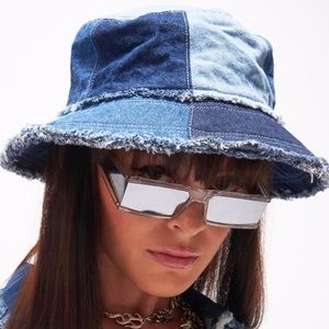 Patchwork Denim Bucket Hat